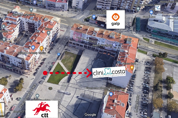 mapa mostrando como chegar a clinicosta